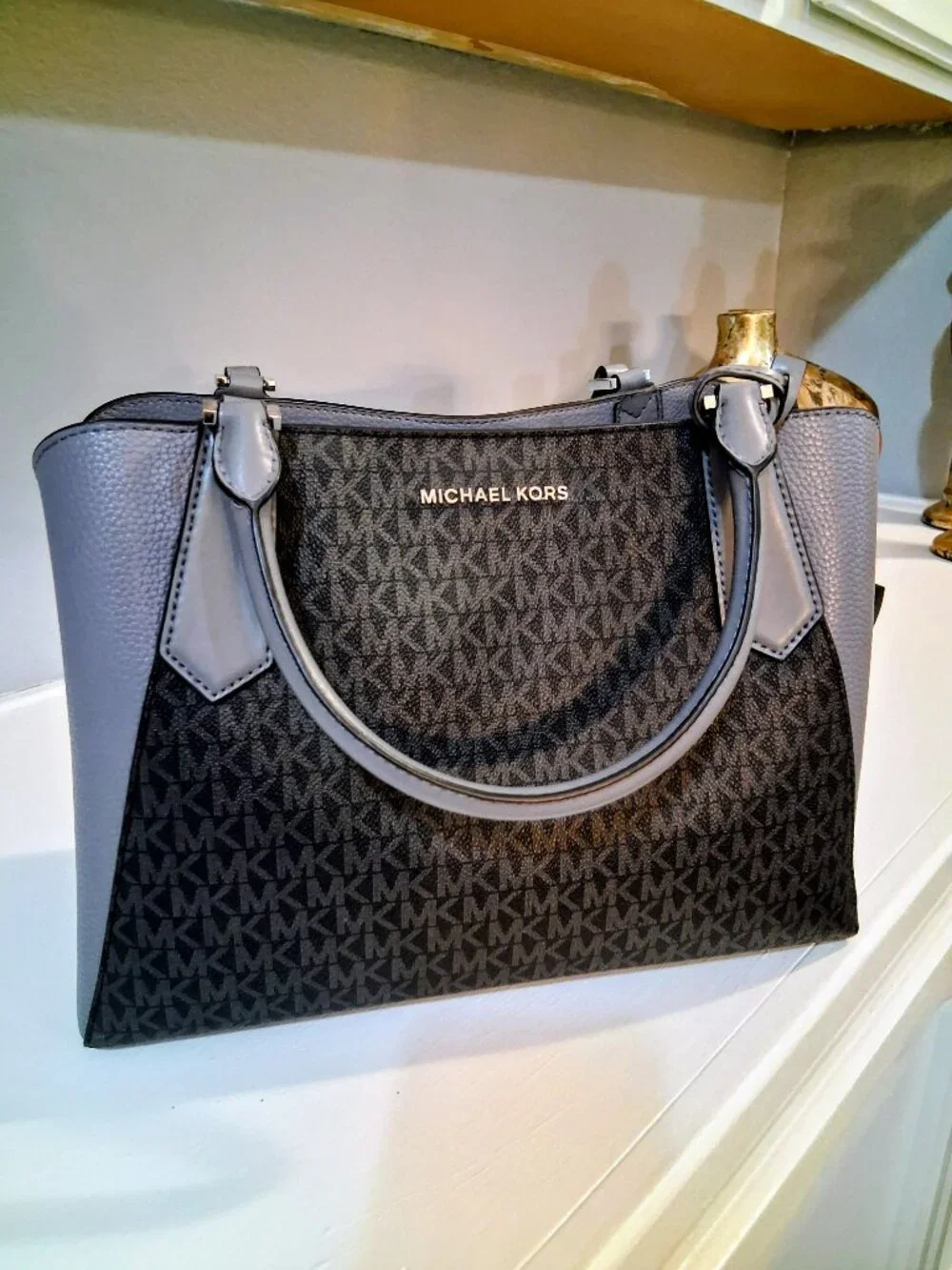 Michael Kors Kimberly Signature Leather Satchel